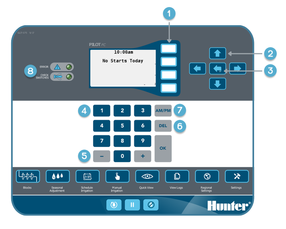 Image of the Pilot controller interface.