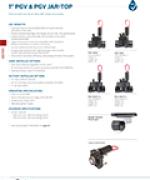 1" PGV & PGV JAR-TOP Product Cutsheet thumbnail