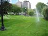 Sprinklers in Boston Public Garden 