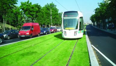 European Tramway with Irrigated Turf 